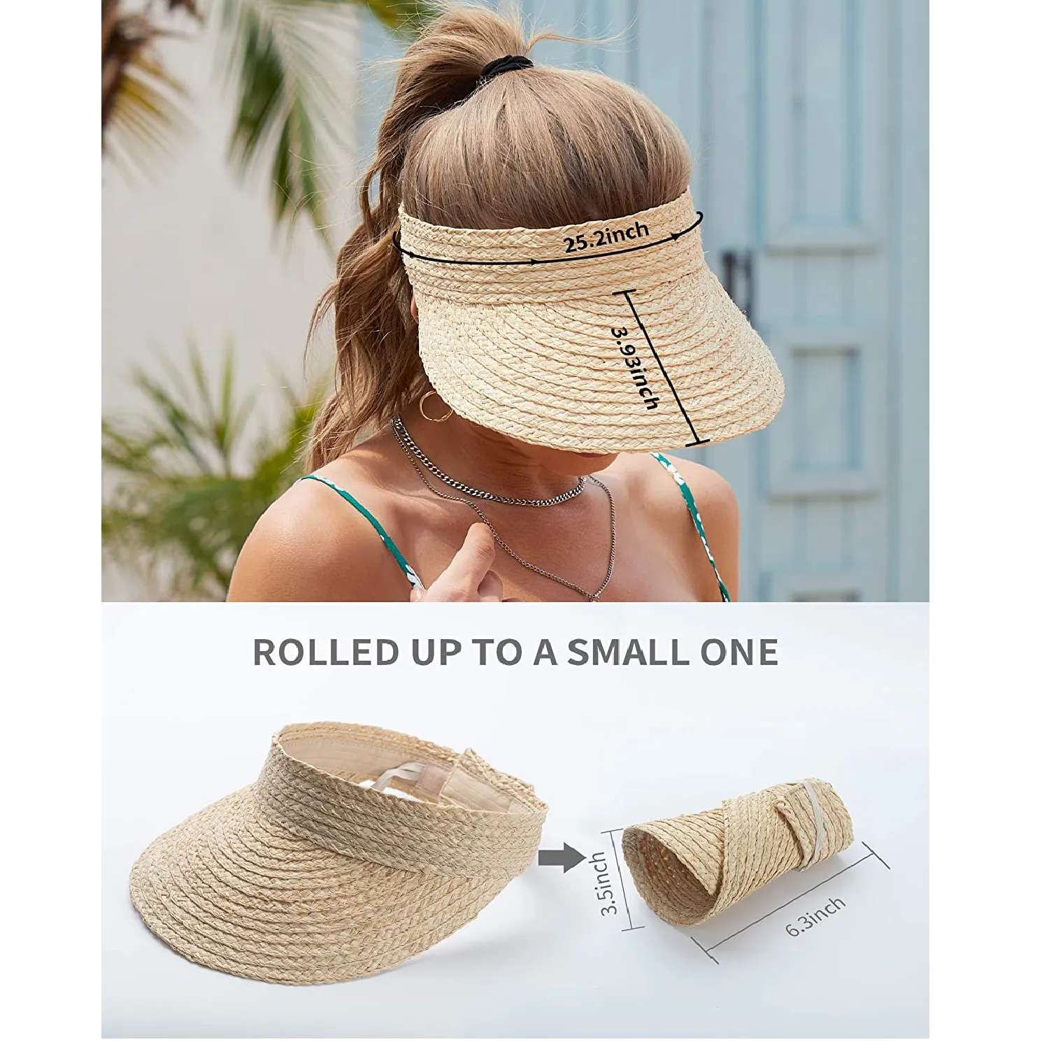 Straw Hats For Women | Visor Hats For Women