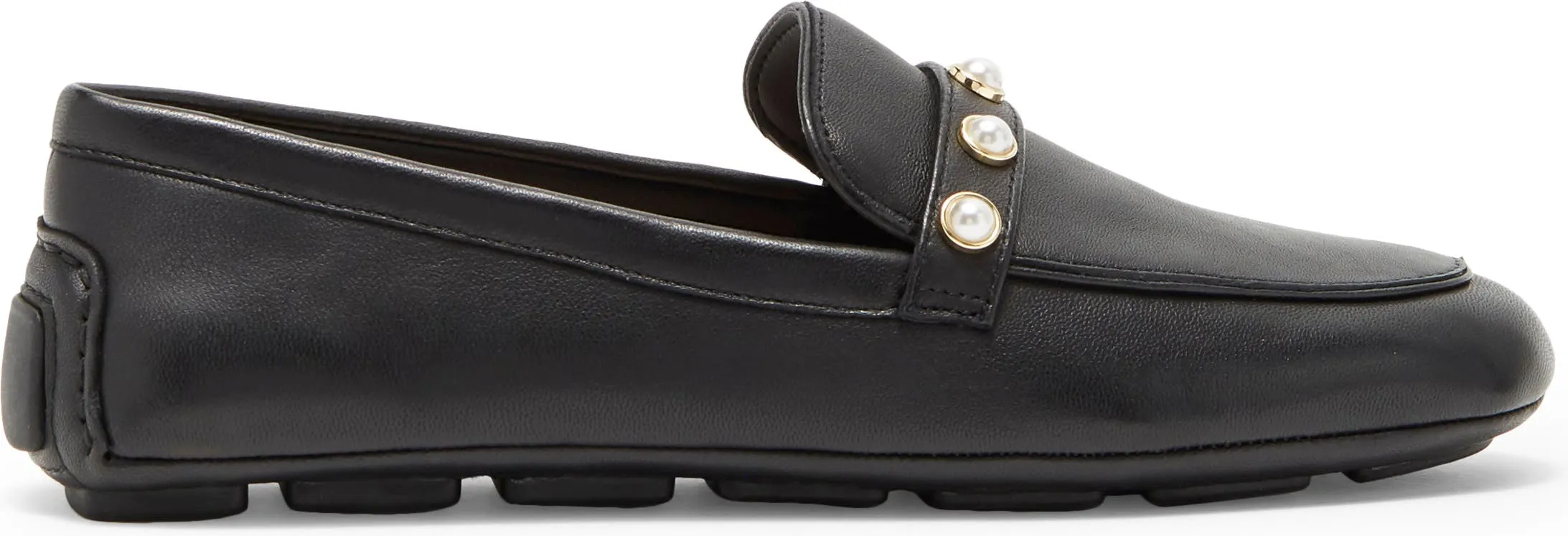 Stuart Weitzman Imitation Pearl Driving Loafer (Women)