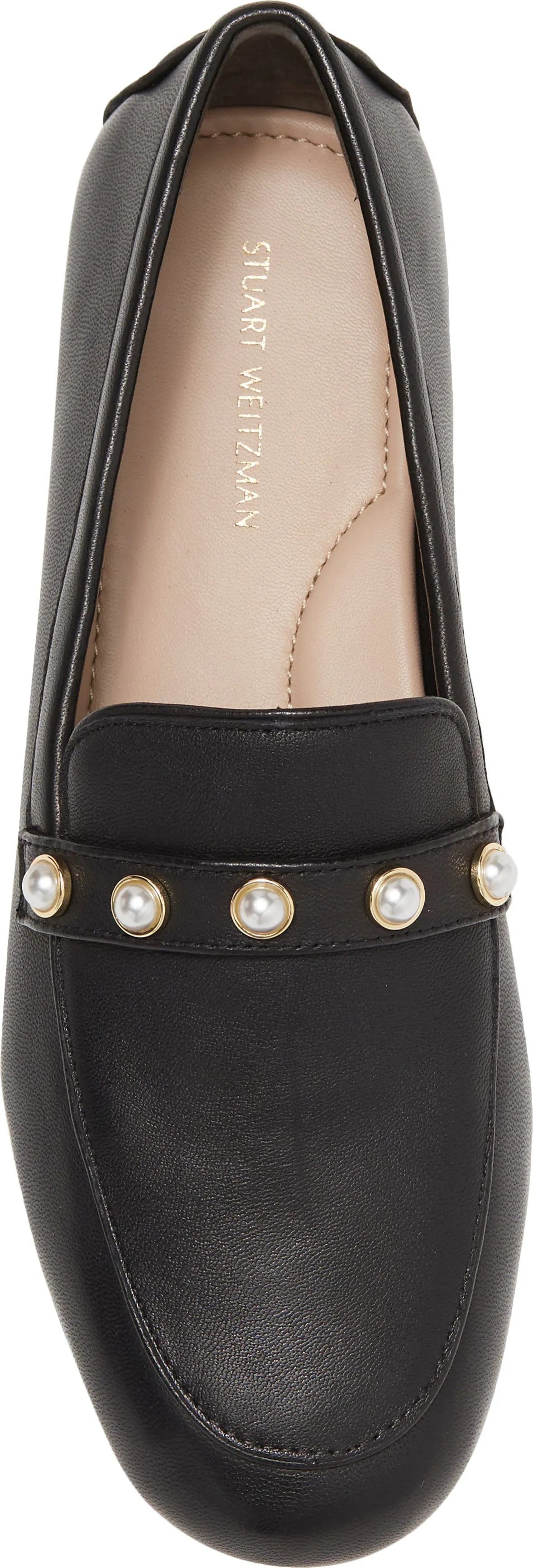 Stuart Weitzman Imitation Pearl Driving Loafer (Women)