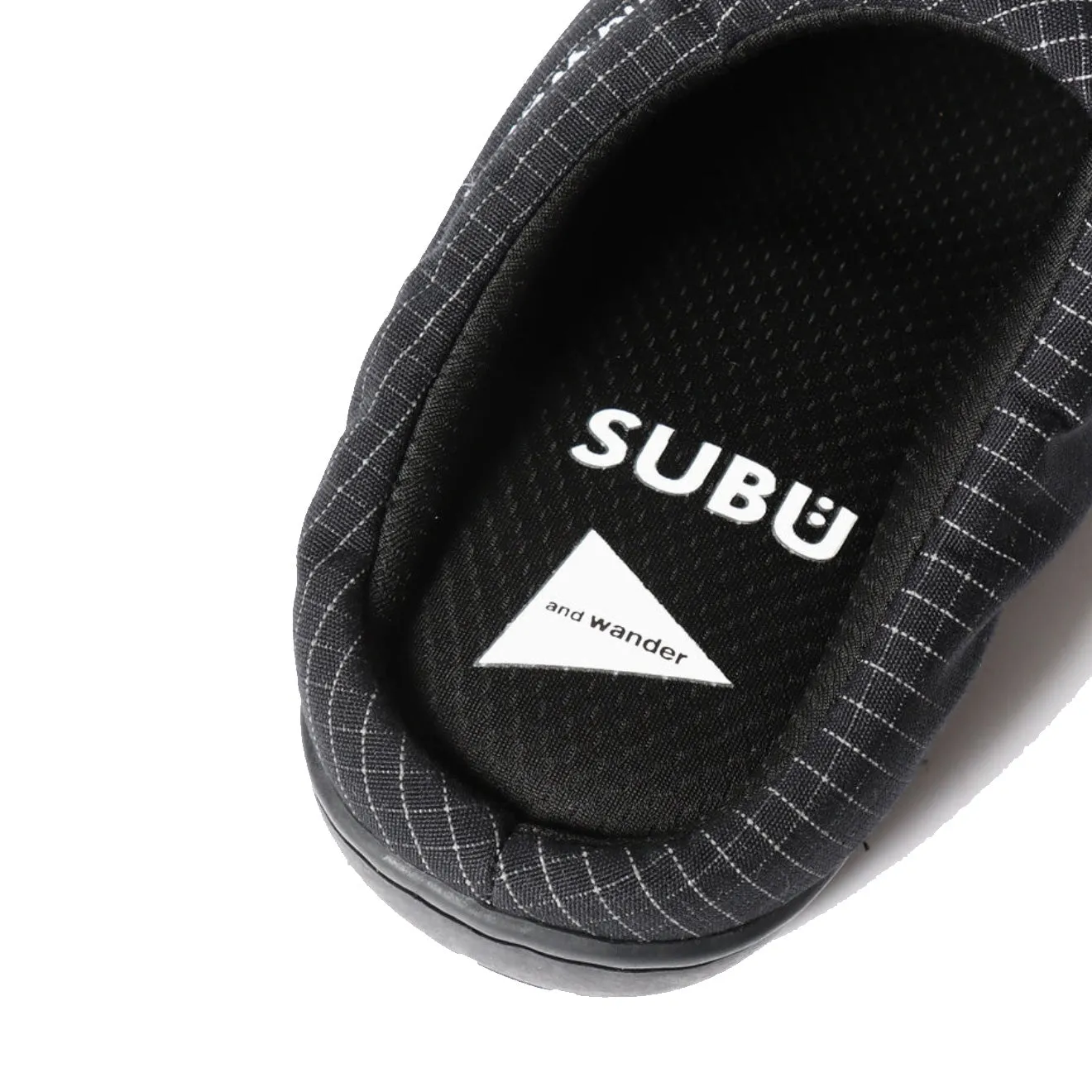 Subu × And Wander Reflective Rip Slipper Black