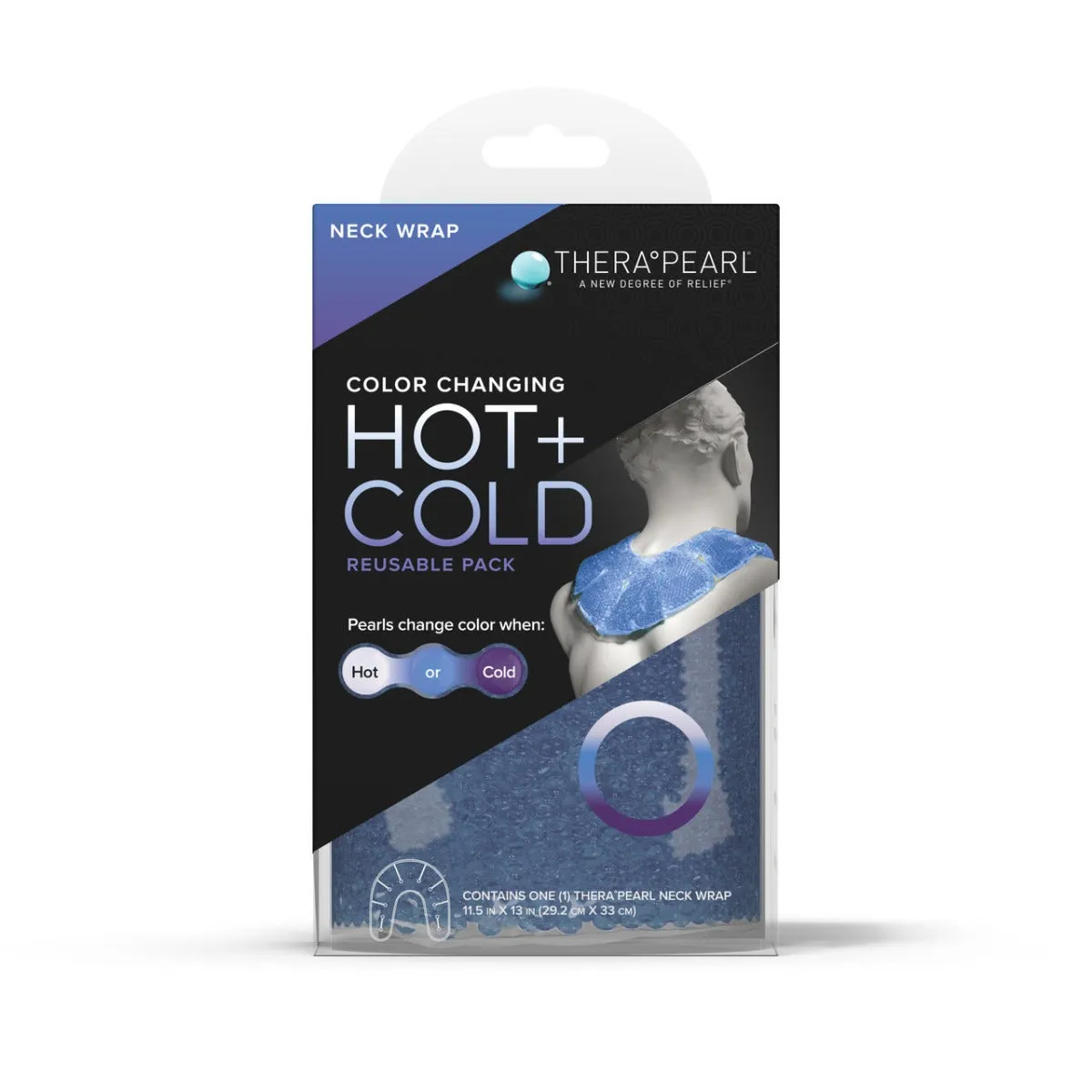 TheraPearl Hot and Cold Therapy Ankle/Wrist Wrap, 1 Each