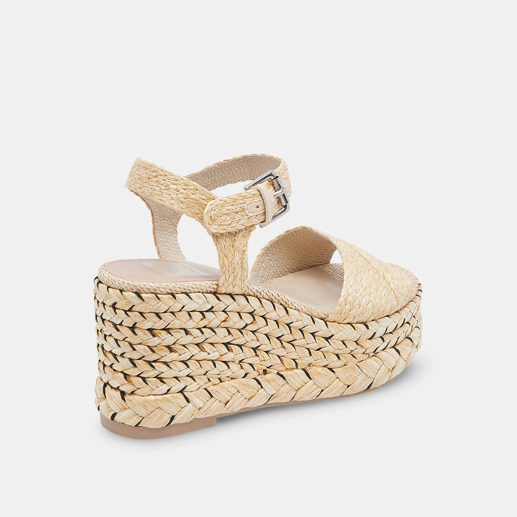 TIAGO WEDGES LT NATURAL RAFFIA