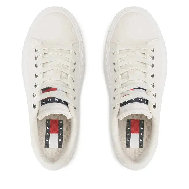 Tommy Hilfiger Jeans New Cupsole Canvas Sneaker Women - OFFWHT