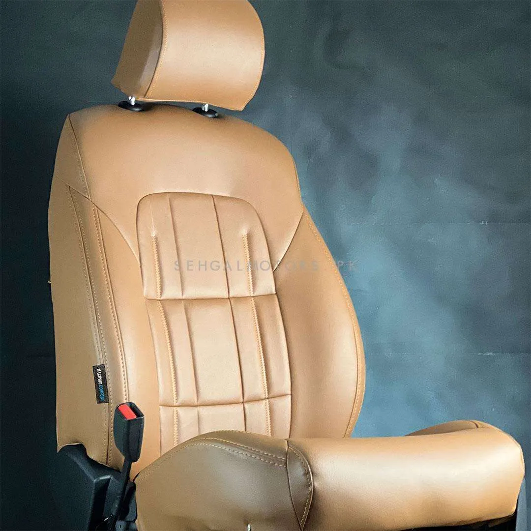 Toyota Yaris Audi Style Brown Brown Seat Covers - Model 2020-2021