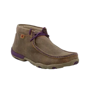 Twisted X Ladies Chukka Driving Moc Bomber & Purple Shoes WDM0015