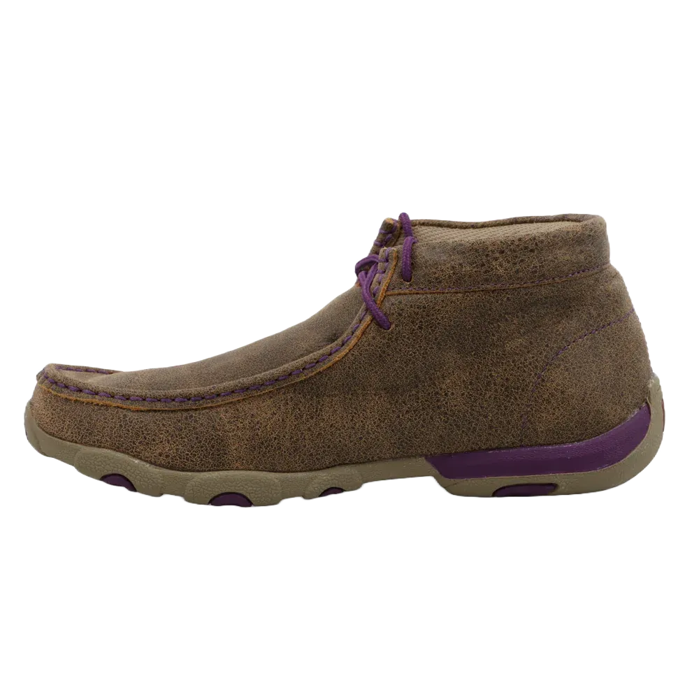 Twisted X Ladies Chukka Driving Moc Bomber & Purple Shoes WDM0015