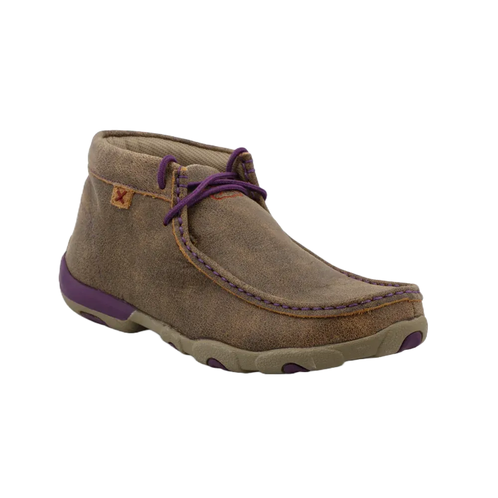 Twisted X Ladies Chukka Driving Moc Bomber & Purple Shoes WDM0015