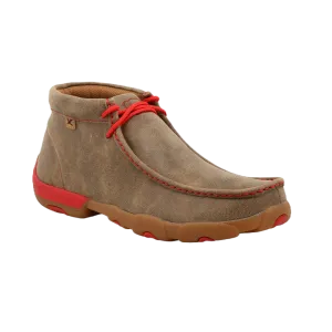 Twisted X Men's Chukka Brown & Red Driving Moc Shoe MDM0036