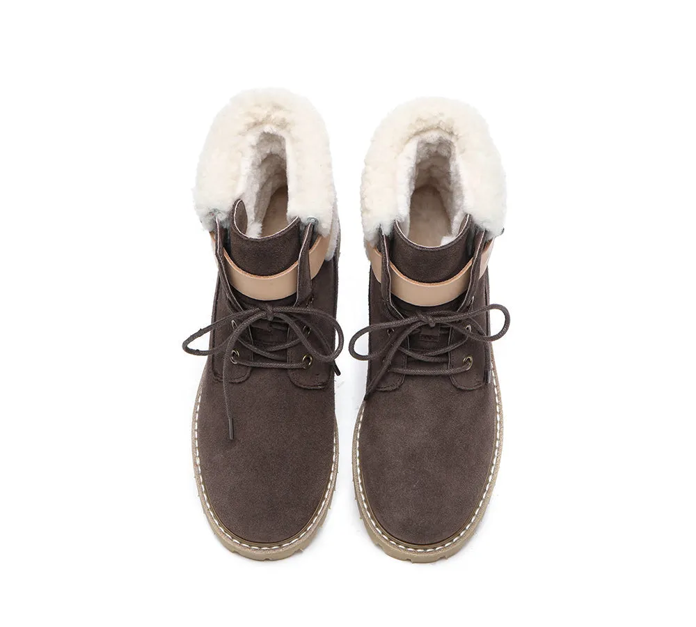 UGG Boots Women Sheepskin Wool Suede Hiking Boots Martin