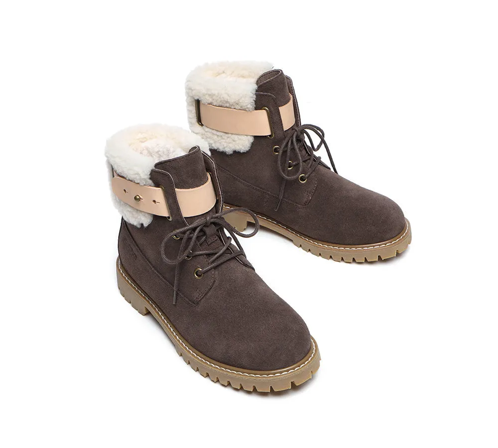 UGG Boots Women Sheepskin Wool Suede Hiking Boots Martin