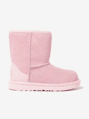 UGG Girls Classic II Gel Hearts Boots in Pink