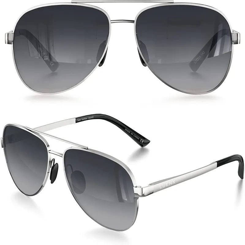 Unisex Aviator Sunglasses with UV400 Protection