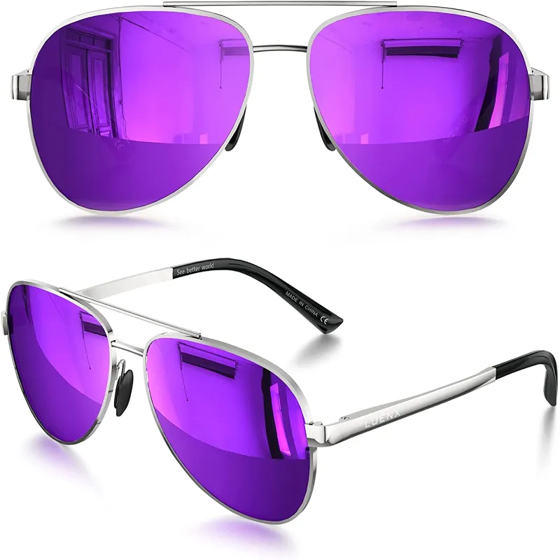 Unisex Aviator Sunglasses with UV400 Protection