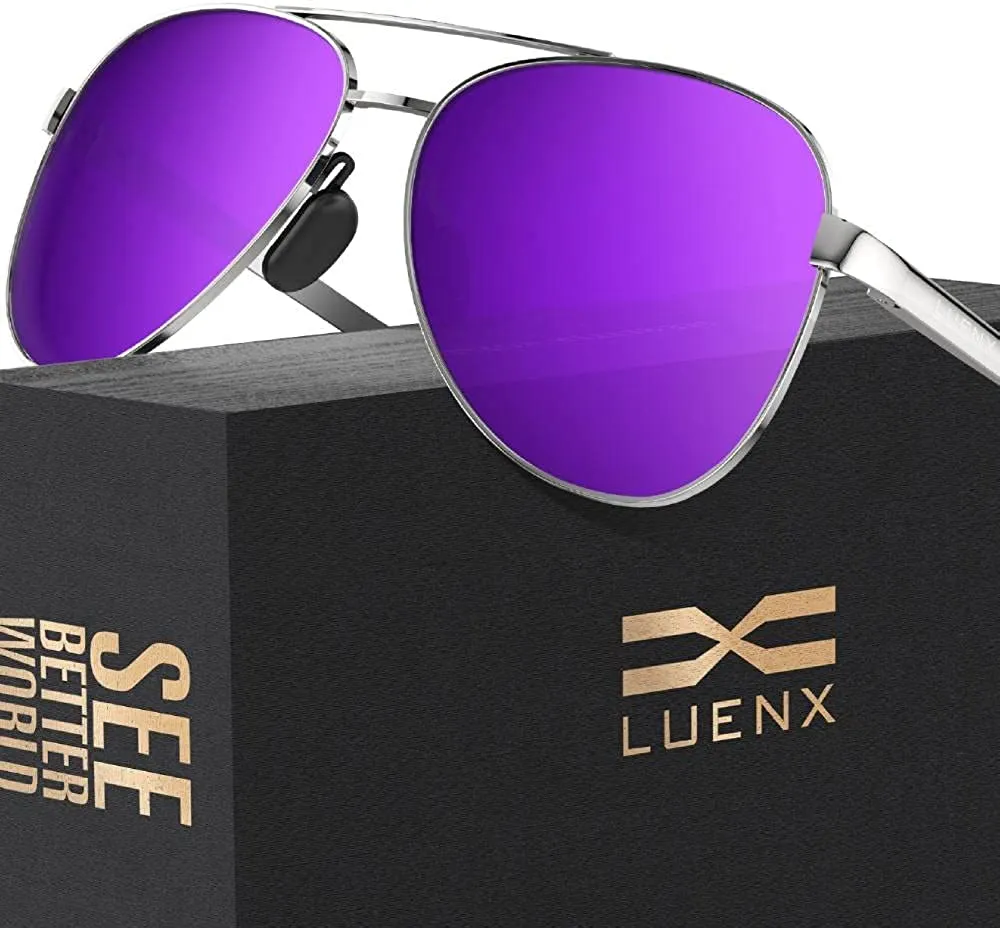 Unisex Aviator Sunglasses with UV400 Protection