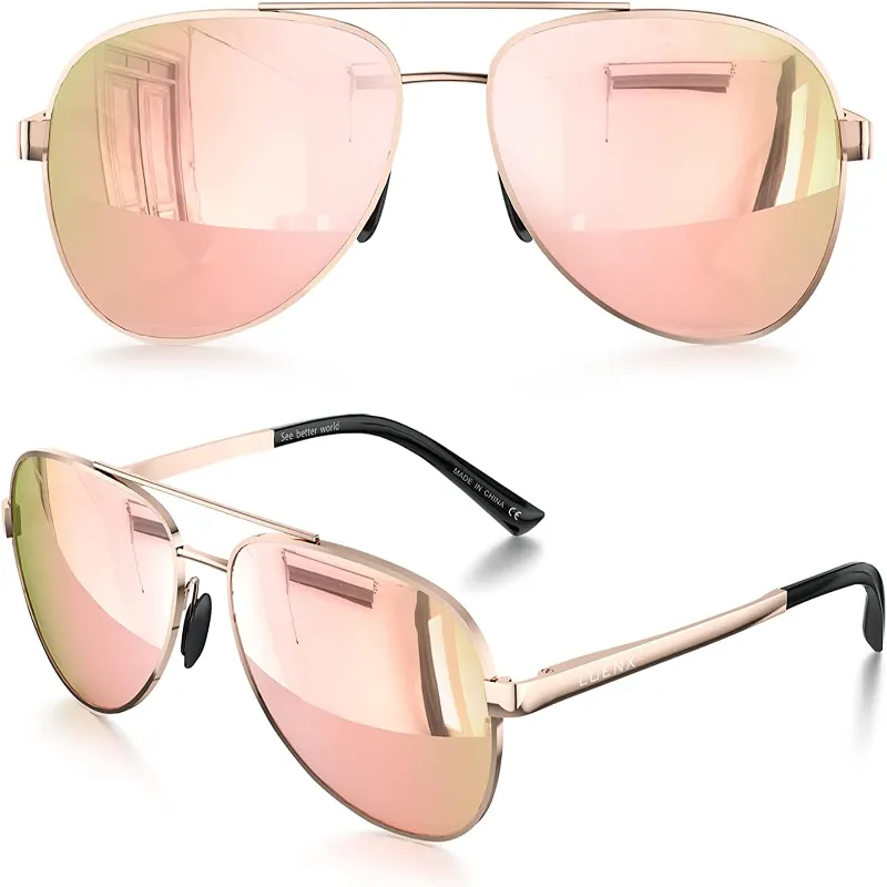 Unisex Aviator Sunglasses with UV400 Protection