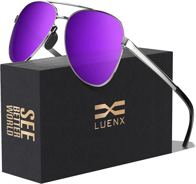 Unisex Aviator Sunglasses with UV400 Protection