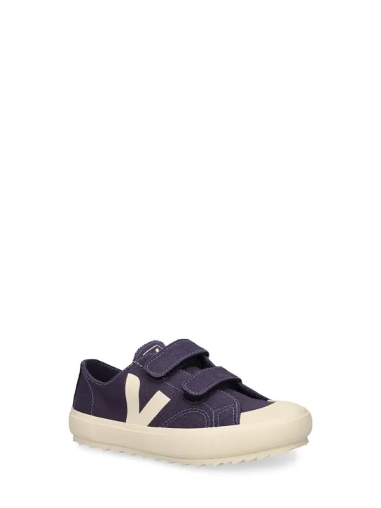 Veja   Organic cotton canvas strap sneakers 