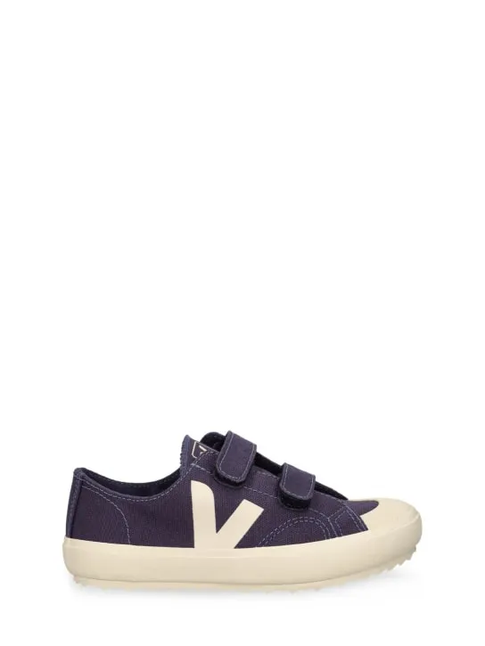 Veja   Organic cotton canvas strap sneakers 