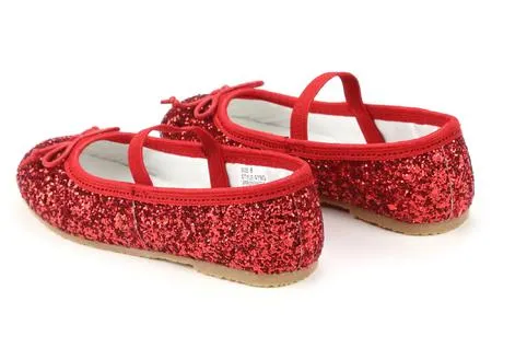 Victoria Glitter Ballet Shoe - Red