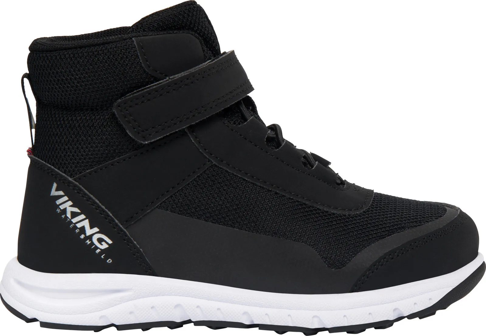 Viking Kids&#x27; Knapper Reflective Mid Waterproof 1V Black | Buy Viking Kids&#x27; Knapper Reflective Mid Waterproof 1V Black here | Outnorth