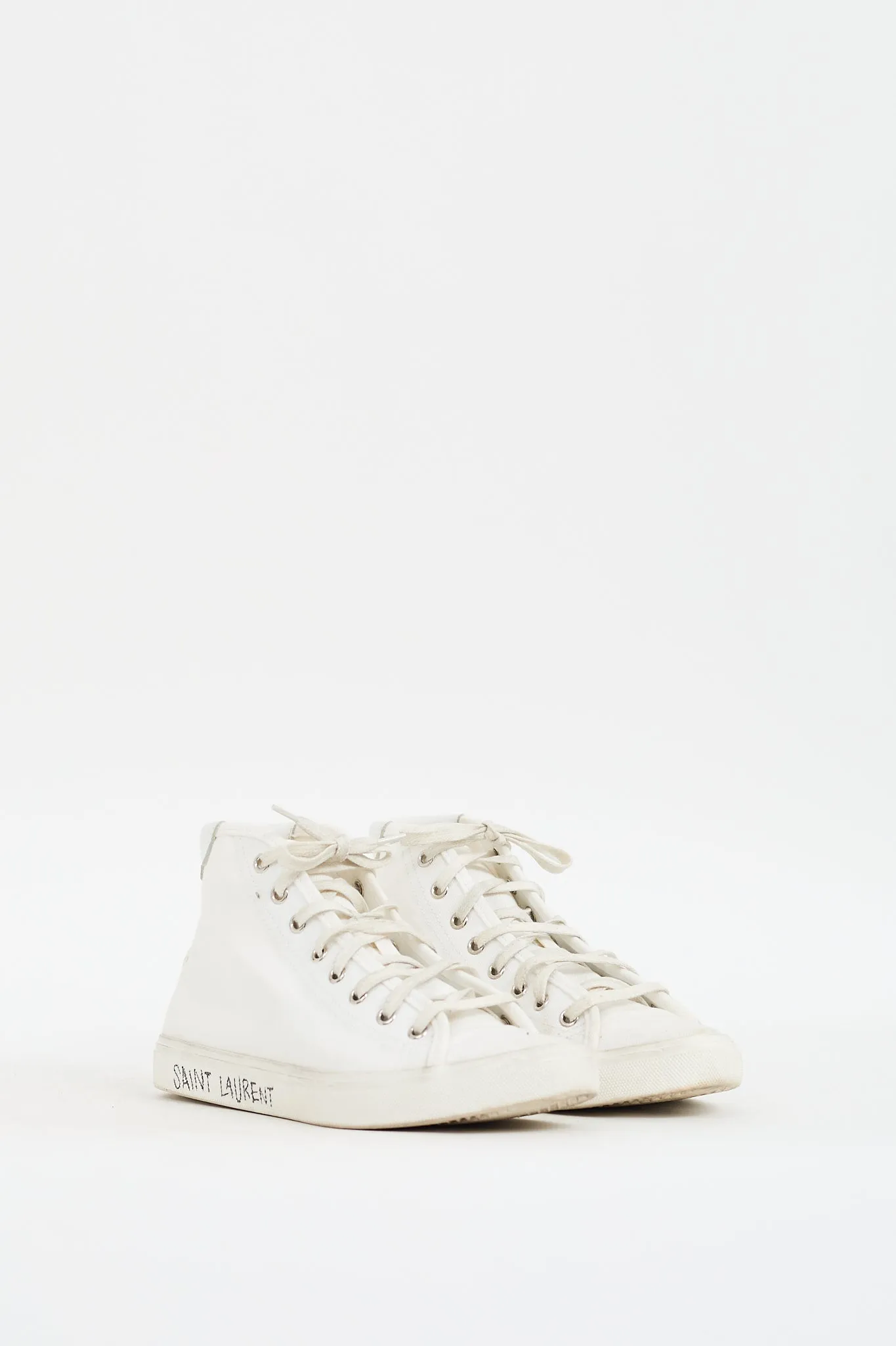 White Canvas Malibu High Top Sneaker