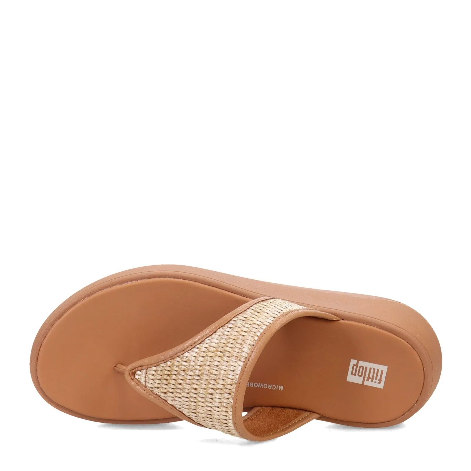 Women's FitFlop, F-Mode Woven Flatform Toe Post Sandal