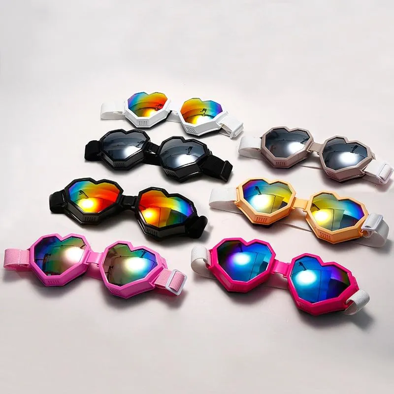 Women's Gradient UV400 Heart-Shaped One Piece Oversized Goggle Sunglasses