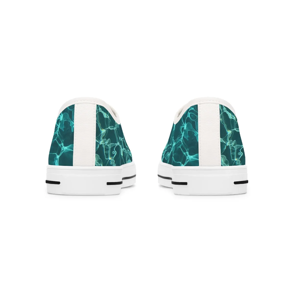 Women's Low Top Sneakers Turquoise color design