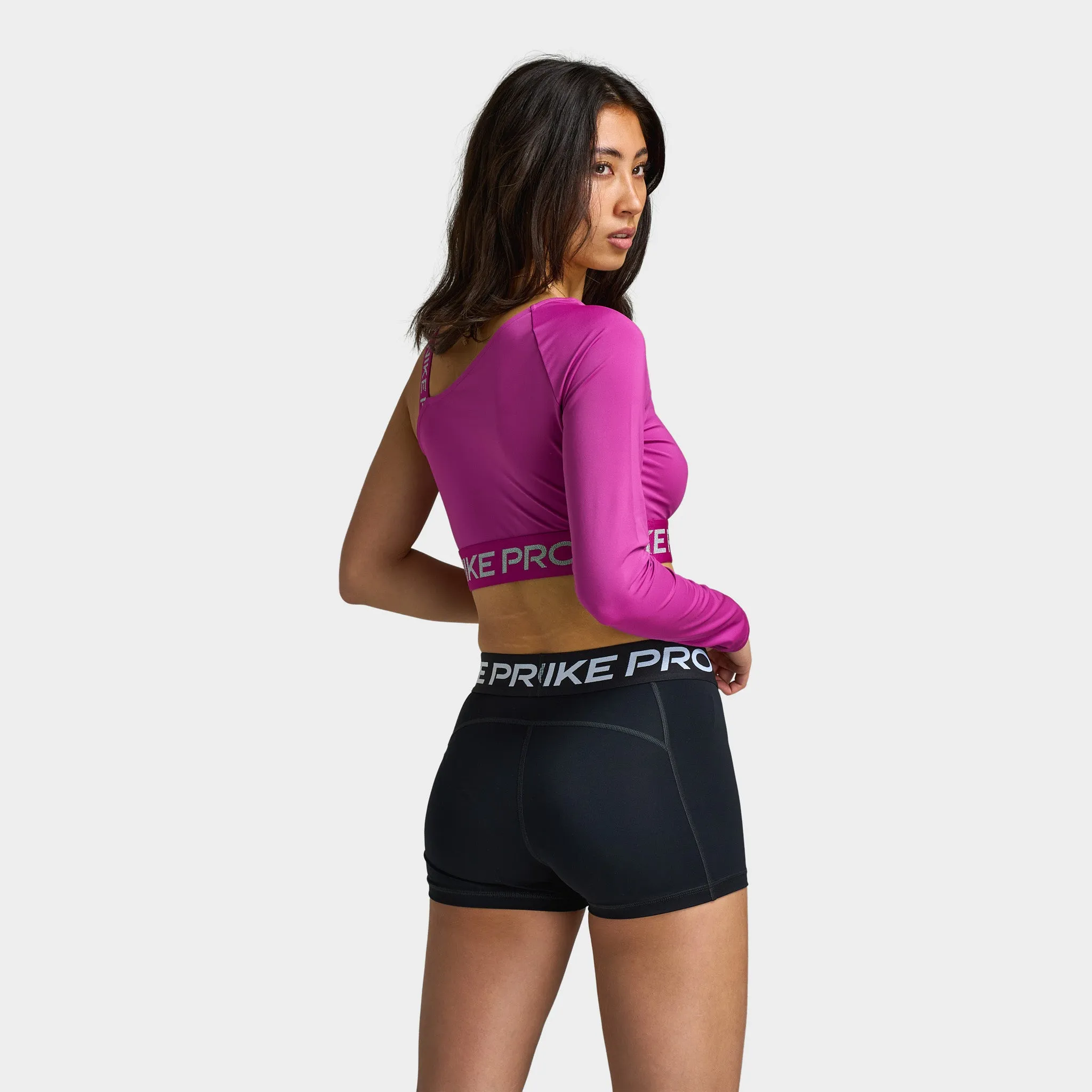 Women's Nike Pro Dri-Fit Shine Crop Top / Pink