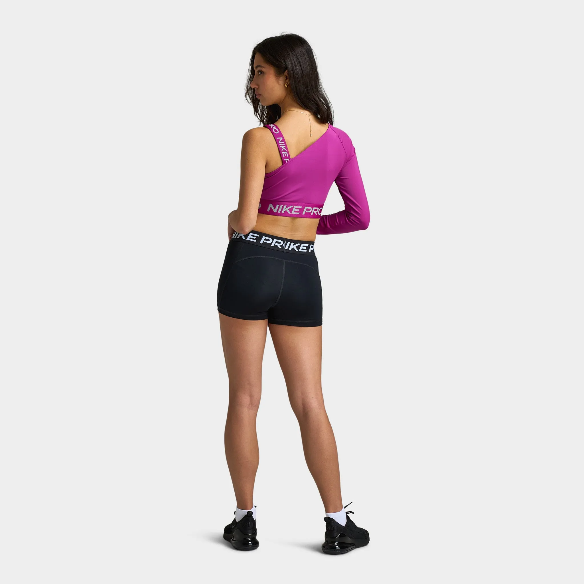 Women's Nike Pro Dri-Fit Shine Crop Top / Pink