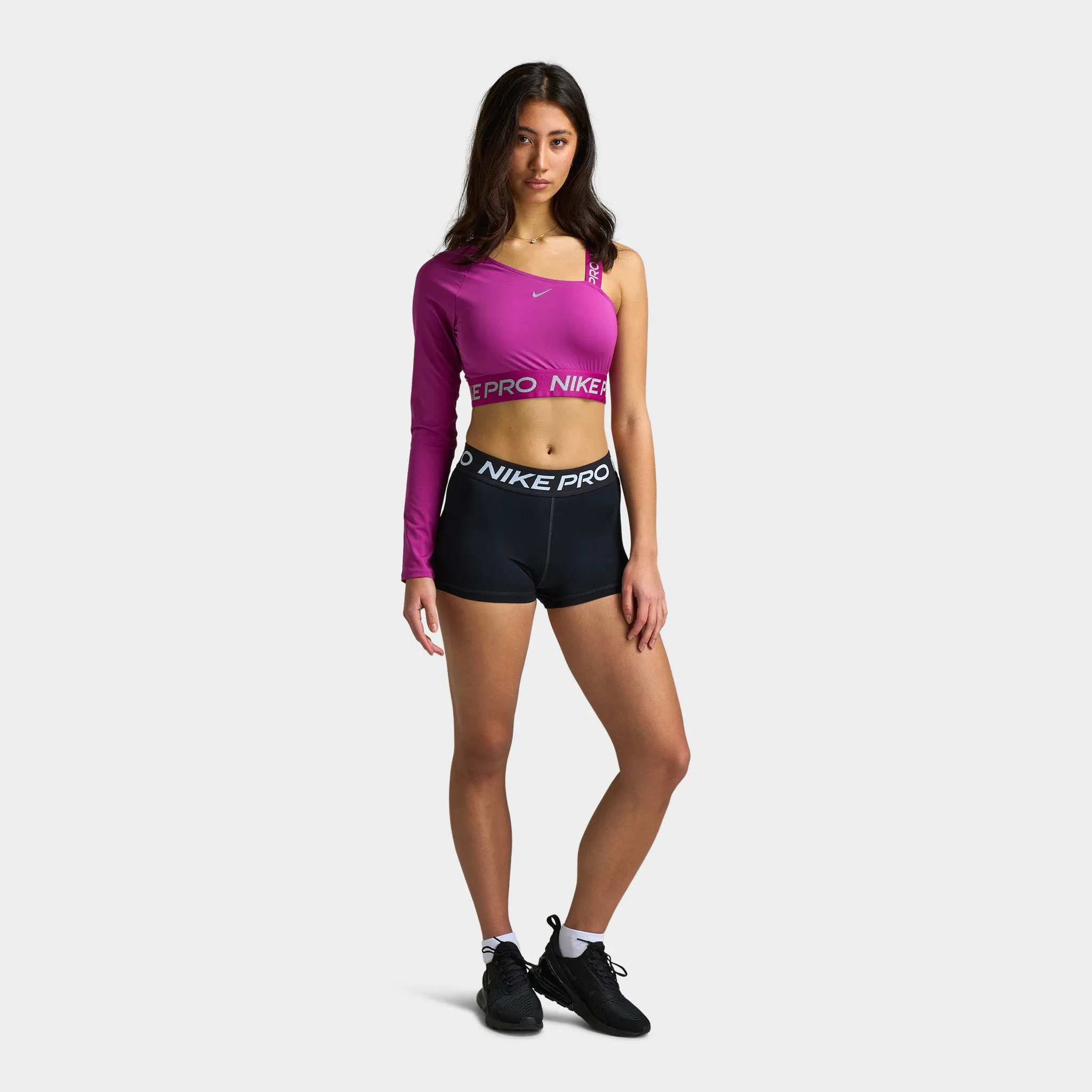 Women's Nike Pro Dri-Fit Shine Crop Top / Pink