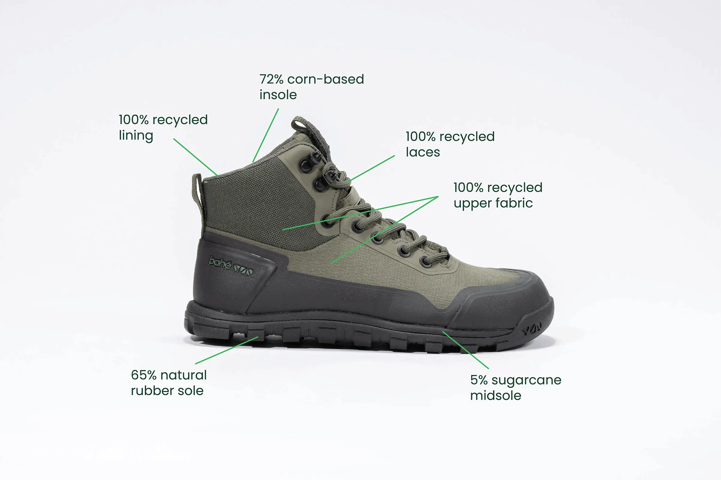 Women's Rediscover Grounding Barefoot Hiking Boot | Forest