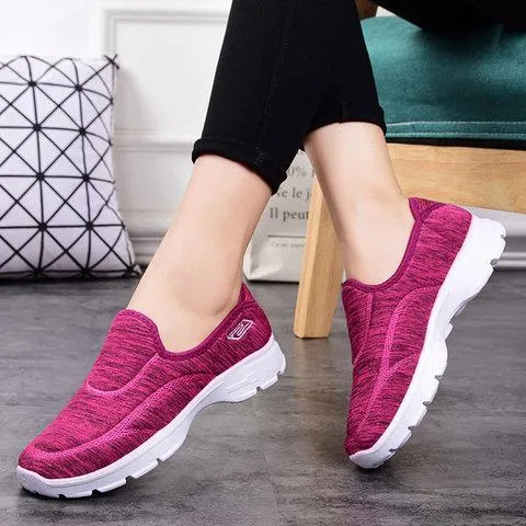 Women's slip on sneakers running shoes comfy walking shoes