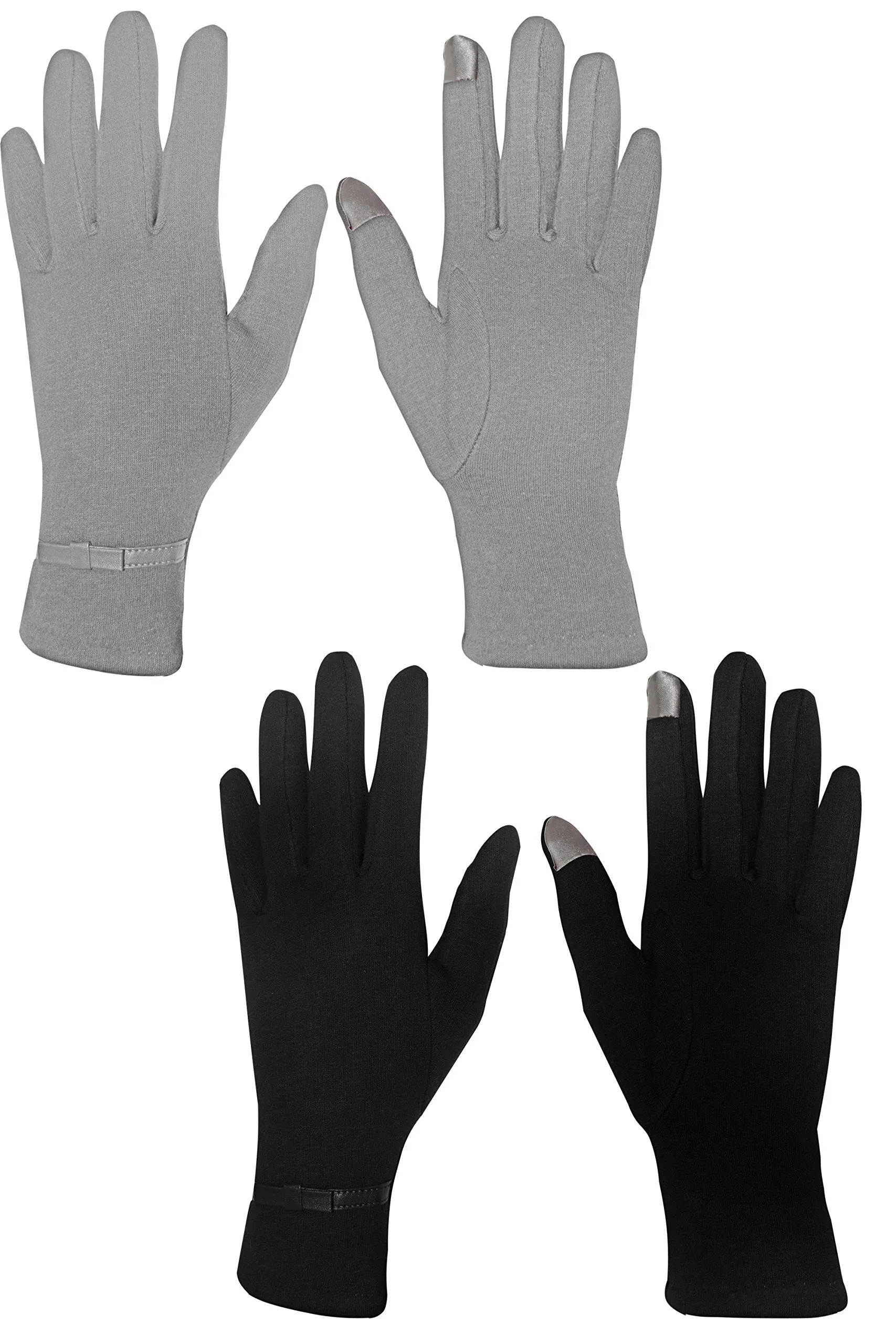 Womens Touch Screen Fleece Lined Assorted Winter Warm Gloves