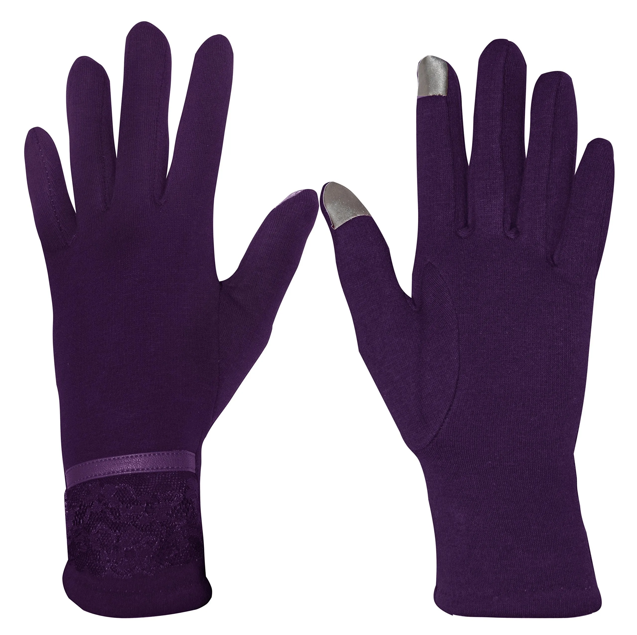 Womens Touch Screen Fleece Lined Assorted Winter Warm Gloves