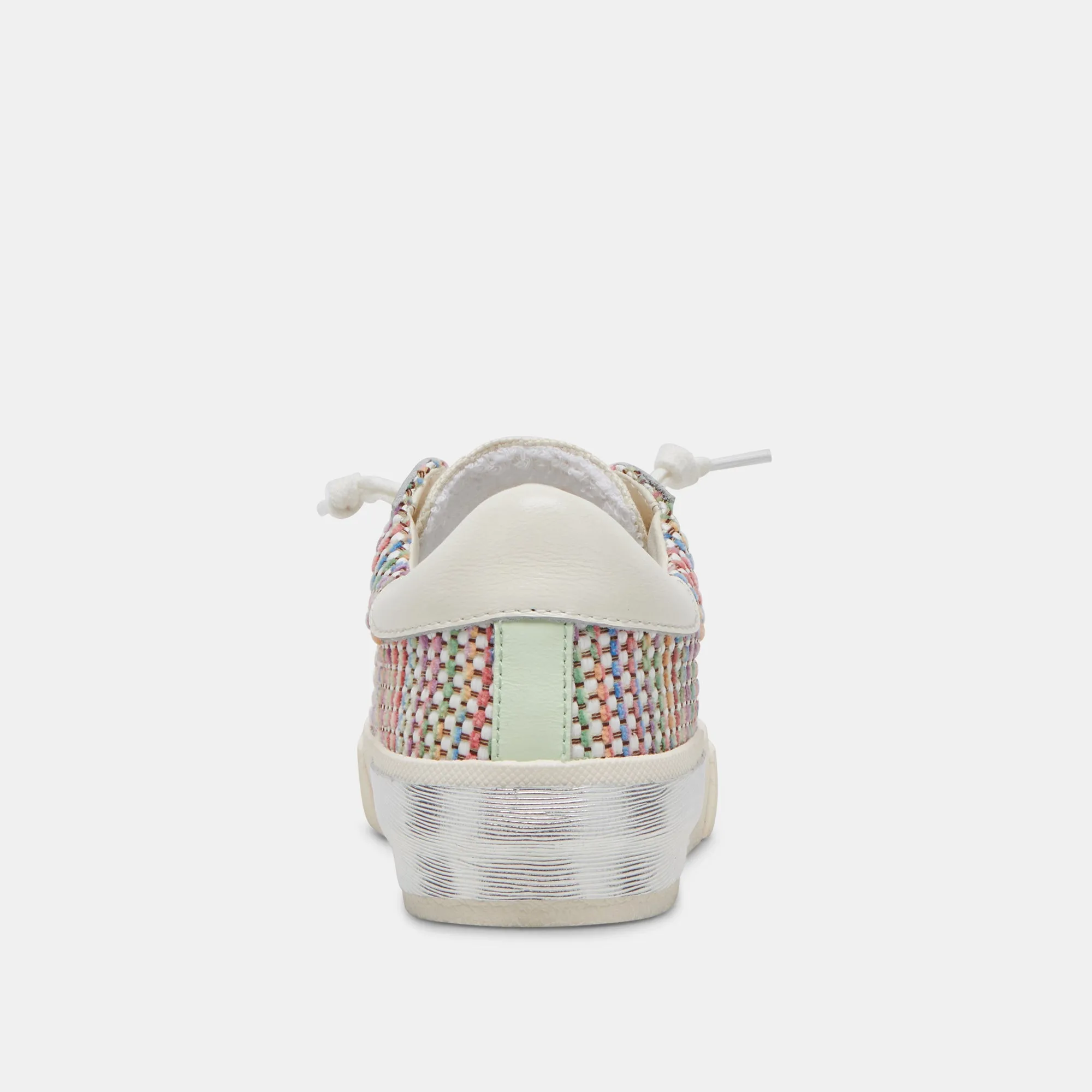 ZINA PRIDE SNEAKERS WHITE MULTI RAFFIA